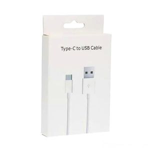 Micro USB Charger Cables Type C fast charger 1M 3Ft 2M 6FT Sync Data Cable for Samsung Cell Phone Fast Charging With Retail Box