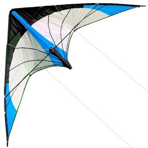 Zabawa na zewnątrz Sporty Kitesurf Nowy 180 cm Dual Line Stunt Kite Hurtownie Losowy Kolor Parafoil Dobry Latający Nowicjusz Poziom