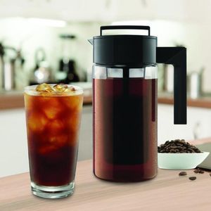 Cold Brew Iced Coffee Maker Airtight Seal Silicone Handle Kettle Non-slip Water Bottles