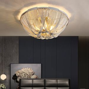 Tassel Sufit Lampa Post-Nowoczesna Luksusowa Sypialnia Salon Kreatywna Osobowość Włoska Willa Designer 110V 220V