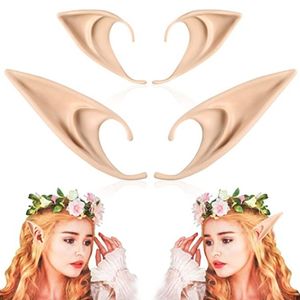 Wholesale vampire toys for sale - Group buy 2 Pairs Elf Ears Medium Toys and Long Style Cosplay Pixie Soft Pointed Tips Anime Party Dress Up Costume Masquerade Accessories Halloween Elven Vampire Fairy Gifts