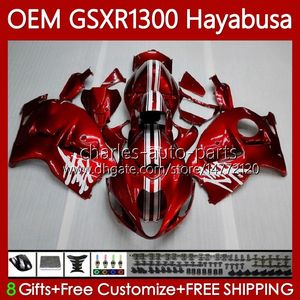 Injektion för Suzuki Hayabusa Body GSXR-1300 Pearl Red GSXR 1300 CC 08-19 77NO.152 1300cc GSXR1300 08 2008 2009 2010 2012 2013 GSX R1300 14 15 16 17 18 19 Fairings