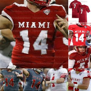 Benutzerdefinierte Miami (OH) RedHawks College-Football-Trikots Ben Roethlisberger Brett Gabbert Jaylon Bester Tire Shelton Jack Sorenson Ivan Pace Jr.