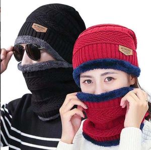 Winter Hats Skullies Beanies Hat outdoor sports Beanie For Men Women Wool Scarf Caps Balaclava Mask Gorras Bonnet Knitted Hat scarves set