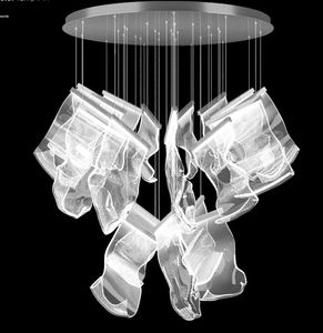 Lâmpadas pendentes LED Postmodern Silver Love Designer Designer Chandelier Iluminação Lustre Luminária Lampen para sala de jantar