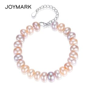 8mm mm Freshwater Mixed Color Pearl Bracelets For Women With Sterling Silver Clasp Chain Mother s Day Gift JPSB106 Beaded Strands