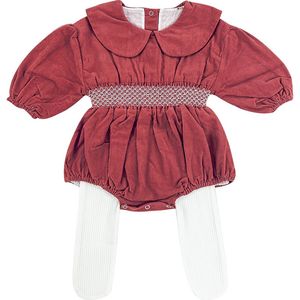 Autumn Girls' Corduroy Beef Tendon Waist Suit baby girl fall clothes set 210515