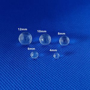 DHL 4mm 6mm 8mm 10mm 12mm Clear Insert Quartz Terp Pearl Bead Smoking Dab Spinning Ball For Banger Water Bong Nail Rigs