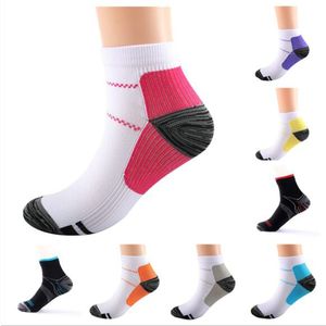 Erkek Bayan Çorap Nefes Sıkıştırma Ayak Bileği Anti-Yorgunluk Plantar Topuk Ağrı Kısa Koşu Spor Çorap Erkekler Kadınlar Için Aksesuarları Yaz Moda