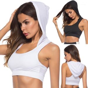 Top Reggiseni sportivi Bralette Crop Fitness Palestra Running Abbigliamento sportivo Intimo da donna Reggiseno push up Reggiseno yoga taglie forti con cappello