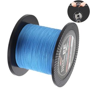 Örgü Hattı 500m 550yards Mavi PE Örgülü Balıkçılık 4 Teller 18 28 40 50 70 80 90LB Okyanus Botu için Multifilament