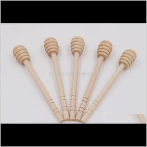 Other Kitchen Tools 200Pcslot 8Cm 10Cm 15Cm Wooden Stirrers Dipper Wood Spoon For Honey Jar Stick Collect Pmnrr Ej2Y4