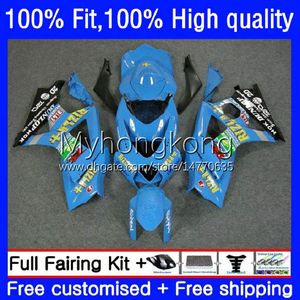 Injection Mold Fairings For SUZUKI GSXR 1000 CC 1000CC 2007-2008 Bodys 27No.30 GSX-R1000 GSXR1000 K7 07 08 RIZLA blue GSXR-1000 GSXR1000CC 2007 2008 OEM Bodywork