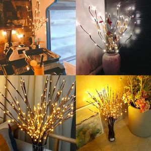 Wholesale willows lights resale online - Strings LED Willow Branch Light Battery Powered Decorative Lights Tall Vase Filler Lighted Home Decoration Lighting