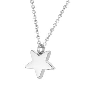 Wholesale urn necklace for men resale online - star pendant necklace cremation jewelry ashes urn ladies and men souvenir gifts can be opened