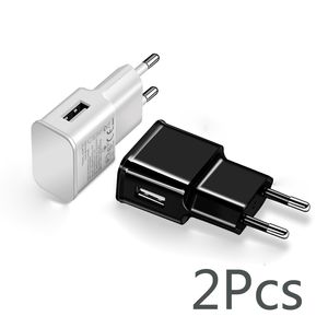 2PCS/lot 5V 2A Travel Convenient EU Plug Wall USB Charger Adapter For Samsung galaxy S5 S4 S6 note 3 2 iphone 7 6 5 4