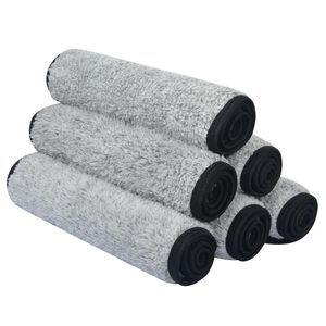 Asciugamano Sunland Panno per il viso Struccante per il bagno Pulizia viso extra morbida Salviette al carbone di bambù 12Inx12In Confezione da 3/6