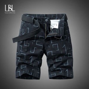 LBL Summer Men # 039; s Camo Cargo Shorts Cotton Military Camouflage Pantaloni maschili Uomo Abbigliamento di marca pantalon corto short homme 210714