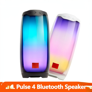 Pulse4 Wireless Bluetooth -Lautsprecher Pulse 4 wasserdichte tragbare tiefe Bass -Stereo -Sound mit LED Light Partybox für Party