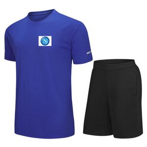 Ssc Napoli Men Dzieci Leisure TrackSuits Jersey Szybki suchy garnitur z krótkim rękawem na świeżym powietrzu koszula sportowa