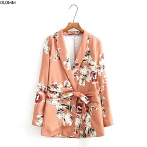 Women's blazer Temperament fashion printed thin section small suit jacket feminine women's clothing 210527