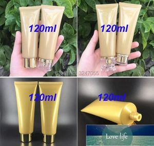 120ml Gold High-end Cosmetic Soft Packing Bottle, Portable Professional Facial Cleanser Squeeze Tube,Cosmetic Emulsion Container Storage Bot Factory price expert