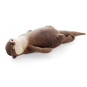 40cm Cute Otter Stuffed Cotton Pencil Case Wrist Pad Pillow Doll Children Christmas Birthday Gifts Plush Toys LA282