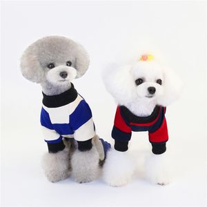 Dog Odzież Odzież Zwierzęta Jesień Zima Miś Pudel Chihuahua Stripes Home Nosić miękkie i wygodne ciepłe