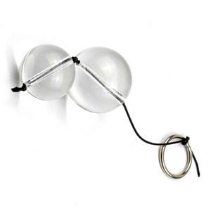 Plug anale femminile Sfera di irrigazione Perle anali di vetro Giocattoli del sesso Palline anali di diverse dimensioni Massaggio di cristallo Butt Plug Vagina Kegel B L1 Y1029