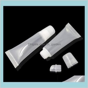 Bottles Packing Office School Business Industrial 5Ml 8Ml Clear Plastic Empty Refillable Soft Tubes Balm Lip Gloss Bottle Cosmetic Con