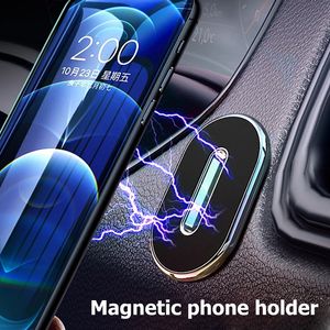 Ny metallmagnetisk biltelefonhållare Magnet Mobiltelefonstativ Mobil GPS-stöd till iPhone Xiaomi Huawei Samsung