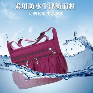 HBP Purse Waterproof Oxford cloth mother bag leisure backpack multi-layer nylon Single Shoulder Messenger Crossbody Bags Canvas Business Wallet Handbag color 005