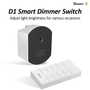Sonoff D1 LED Dimmer Switch 433Mhz RF Controller Justera ljusets ljusstyrka eWeLink APP Fjärrkontroll Arbeta med Alexa Google Home