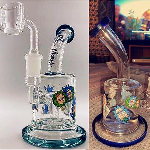 Acqua narghilè Olio di vetro Bong DAB Rigs con quarzo Banger femmina 14.4mm