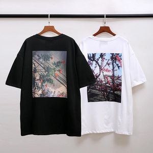 Mens Designer T Shirt Plants Flowers Printing Cotton High Street Short Sleeve T-shirt Top Casual Fashion Male Clothing