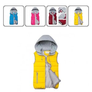 Coletes femininas Streetwear Casual Cabinete Cordilheira Colete Jaqueta Comproof Quilted Vest Contrast Color para Namoro