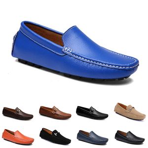 scarpe da guida casual da uomo in pelle doudou suola morbida traspirante marrone chiaro cioccolato navy bianco avorio argento giallo scarpe da ginnastica da jogging 16-11