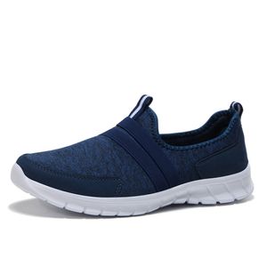 Toppkvalitet Vår och sommar Mäns Kvinnors Running Skor Mode Grå Navy Blå Svart Mjuk Sole Sport Casual Outdoor