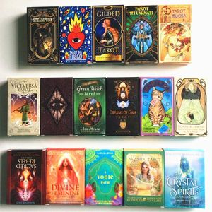Women Girls Cards Game English Tarot Cards Oracles Deck Mysterious Divination Deck Parent-child Interaction Board Game