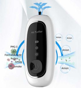 Car Portable Negative Ion Air Purifier Small Refreshing Machine Battery Neck Hanging