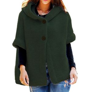 Mulheres malha com capuz cardigan suéter inverno outono rosa verde quente solto outwear kitwear casaco puxar femme nouveaute 210604