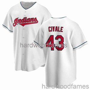 Custom Aaron Civale # 43 Jersey Stitched Men Women Youth Kid Baseball Jersey XS-6XL