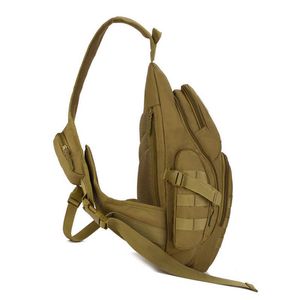 35Lメンズ戦術バックパック、防水ミリタリーショルダーバッグ、ハイキングキャンプ用具、狩猟バックパック男性Y0721のための屋外チェストバッグ