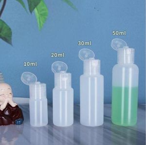 Empty Plastic Squeezable Bottle Refillable Cosmetic Container Squeeze Shampoo Sanitizer Gel Lotion Cream Travel Bottles Packing with Flip Cap 10ml 20ml 30ml 50ml