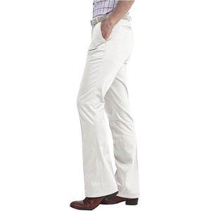 Autumn Formal Bottom Flared Suit Pants Of Men Business Casual Office Comfortable Kahki Black White Slim Boot Cut Trousers Men's