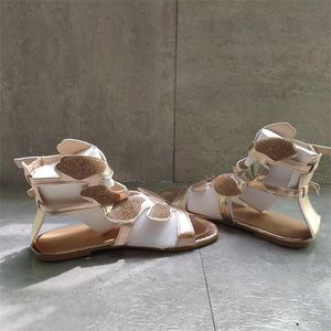 2021 sandali da donna firmati moda pantofola piatta fondo estivo farfalla con strass scarpe casual da esterno infradito da spiaggia 35-43 W48