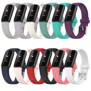 Silikon Bant Askı Fitbit Luxe için Yumuşak Spor İzle Bilek Sapanlar Fitbit Luxe Bilezik Değiştirme Için Döngü