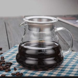 Glas molnformad vattenkokare återanvändbara pott värmebeständiga tekanna kaffe redskap 360/600/800 ml