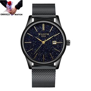 Bright Starry Sky Simple Fashion Trend Waterproof Calendar Display Business Casual Quartz Movement Men's Watch Wristwatches