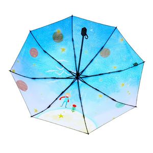 Sun Umbrella And Ultraviolet Protection Parasol Boys Portable Men Folding Umbrellas Rain Gear For Children